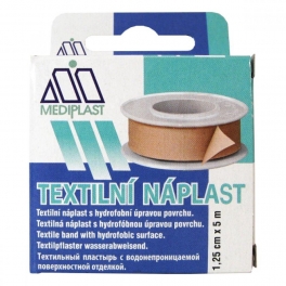 Náplast textilní na cívce 12,5mmx5m MEDIPLAST Náplast textilní na cívce 12,5mmx5m MEDIPLAST