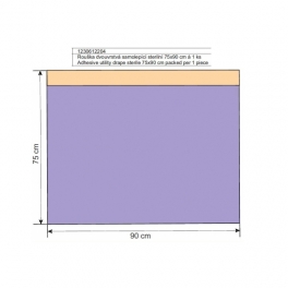 Rouška dvouvrstvá samolepící 75x90cm á1ks, sterilní