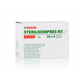 STERILKOMPRES NT 10x10cm 25x5ks /4vr. STERILKOMPRES NT 10x10cm 25x5ks /4vr.