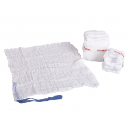 B-TOWEL X bř. rouška 12x47, 17n/4vr., RTG páska, tkanice, předepr., á 50 ks