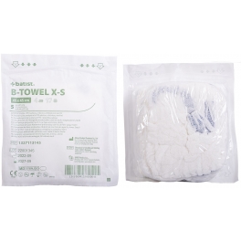 B-TOWEL X-S bř.rouška 45x45,17n/4v, RTG páska, tkanice, předepr., á5ks B-TOWEL X-S bř.rouška 45x45,17n/4v, RTG páska, tkanice, předepr., á5ks