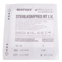 STERILKOMPRES NT I.V. 10 x 10 cm á 2 ks STERILKOMPRES NT I.V. 10 x 10 cm á 2 ks