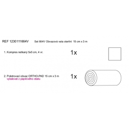 Set 664V Obvazová vata 15 cm x 3 m, sterilní Set 664V Obvazová vata 15 cm x 3 m, sterilní