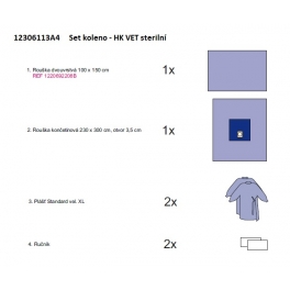 Set koleno - HK VET sterilní