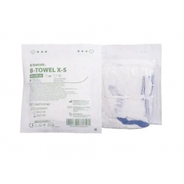 B-TOWEL X-S bř.rouška 45x45,17n/4v, RTG páska, tkanice, předepr., vázaný á5ks